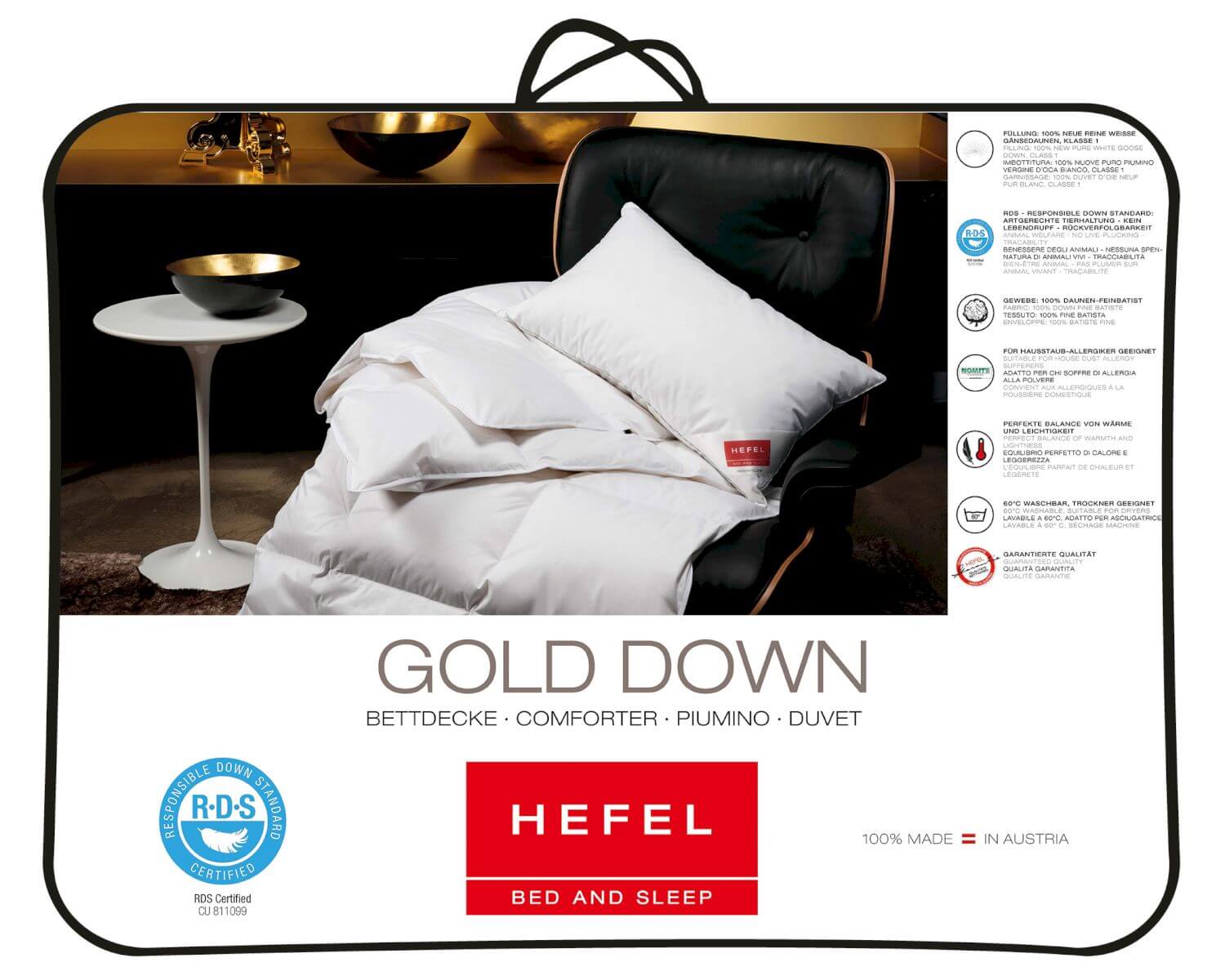 Hefel »Gold Down« Daunendecke erhältlich bei • slewo.com