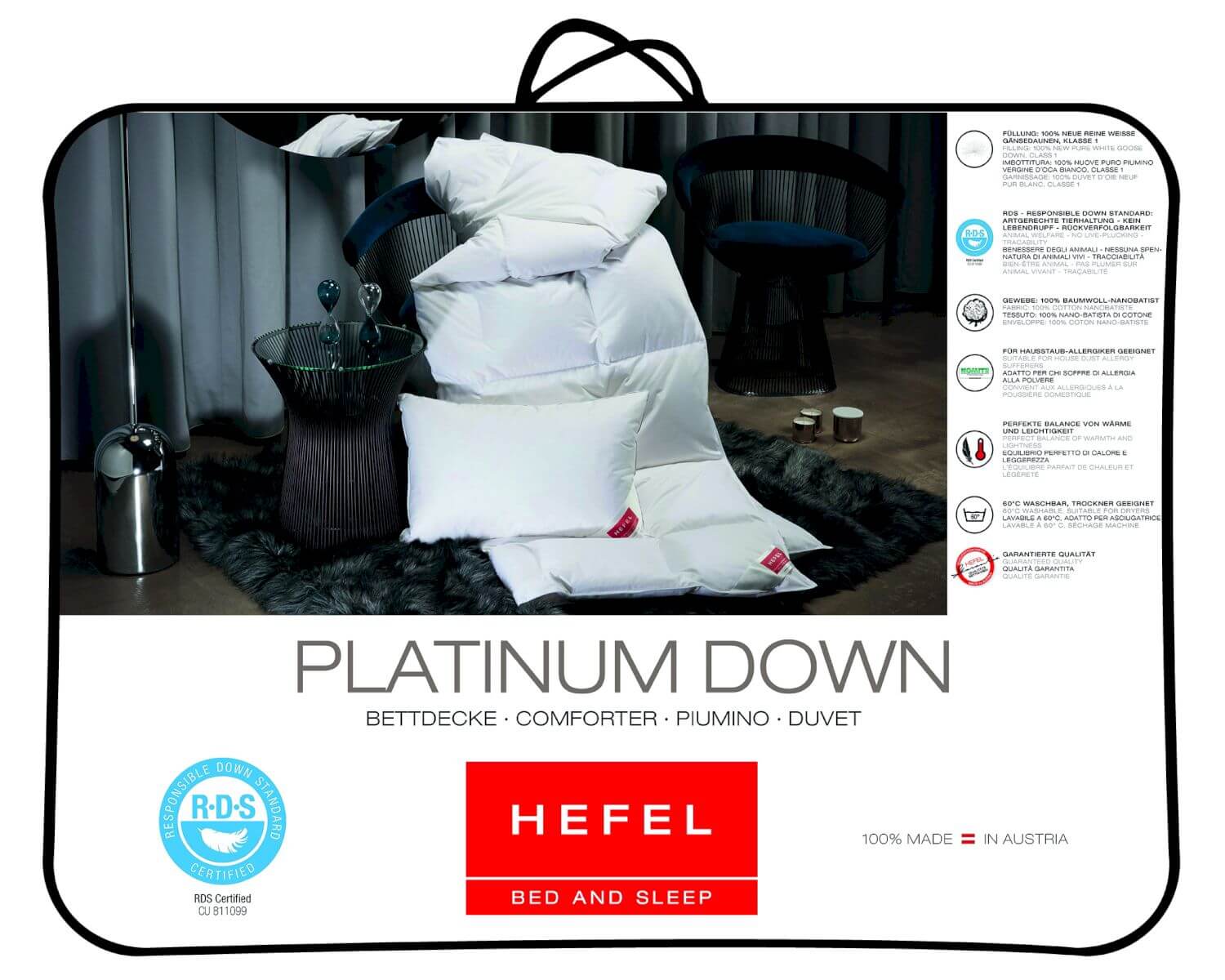 Hefel »Platinum Down« Daunendecke kaufen • slewo.com