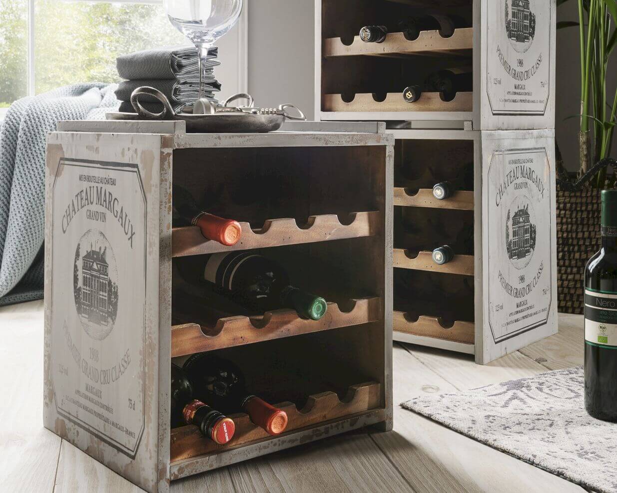 die Faktorei »Vintage« Weinregal für 12 Flaschen • slewo.com