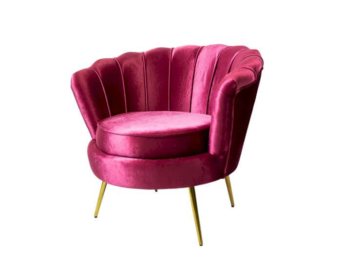 VOSS Design »Audrey« Samt Sessel pink bei • slewo.com